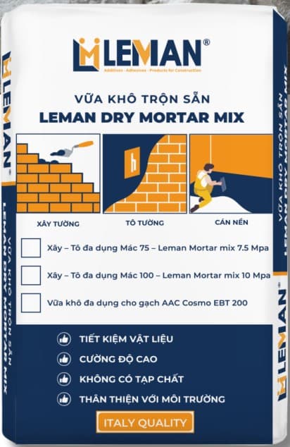 Leman Vữa Khô Trộn Sẵn